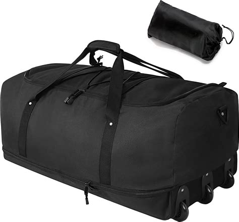 32'' Rolling Duffle Bag with Wheels-110L Expandable Wheeled Duffle Bag ...