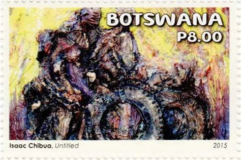Botswana Abstract Art Untitled Postage Stamp – Banknotecoinstamp