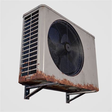 3D model Rusty outside air conditioning unit VR / AR / low-poly | CGTrader