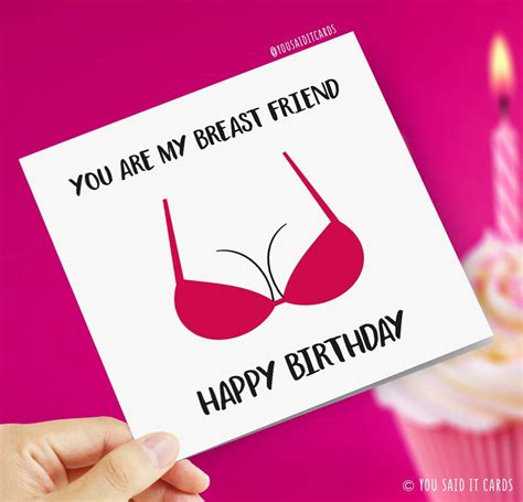 Funny Birthday Cake to your Boobs birthday greeting card Paper Paper ...