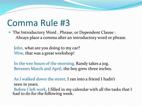 Image result for 3 Basic Comma Rules
