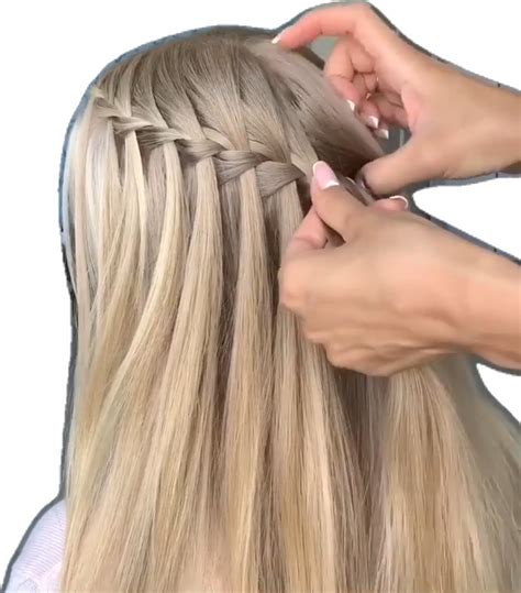 Image result for How to Do Waterfall Braid Tutorial