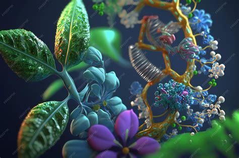 Premium Photo | Study of living organisms and their processes including genetics evolution and ...