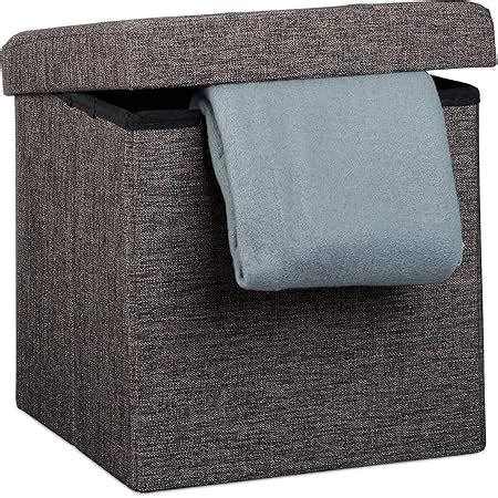 ALMAND Fabric Living Foldable Storage Bins Box Ottoman Bench Container ...