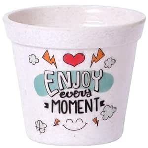 ecofynd 4 Inch Melamine Unbreakable Cone Pot, Succulent Message Planter ...