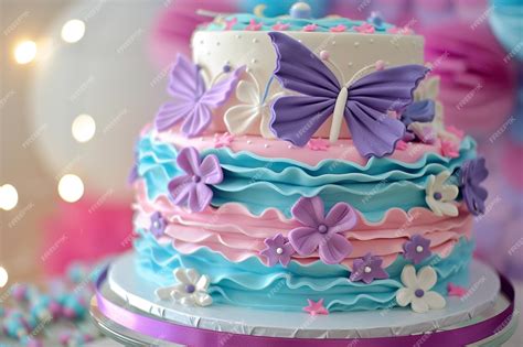 Image result for Exploding Birthday Cake with Butterflies