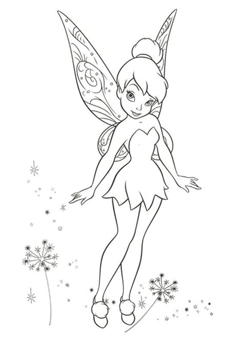 Tinkerbell Coloring Pages Printable - Printable Templates