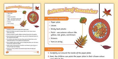 Paper Plate Autumn Sun Catcher - Twinkl Early Years - Twinkl