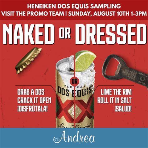 Heineken Dos Equis Sampling at The Andrea, 89 Atlantic Ave, Misquamicut ...