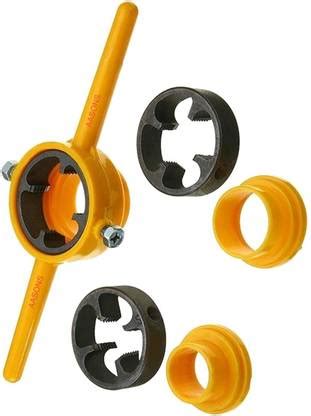 AASONS 6 Pc PVC Thread Maker Plastic Pipe For Pumps PVC Thread Die Kit ...