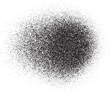 Spray paint circle stain with noise texture effect. Grainy dotted black ...