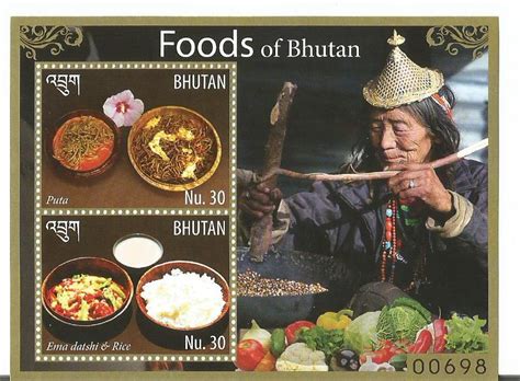 Foods of Bhutan – Stamps of Bhutan 2015 – Stamp Digest