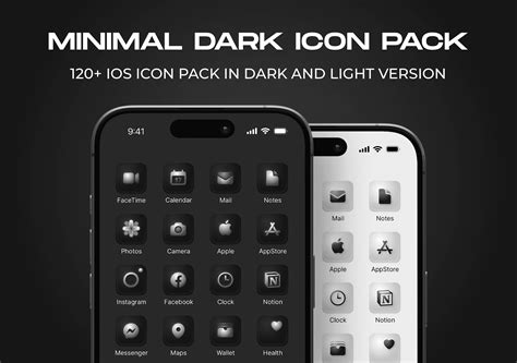 Minimal Dark Premium App Icon Pack for $15 by Solt Wagner