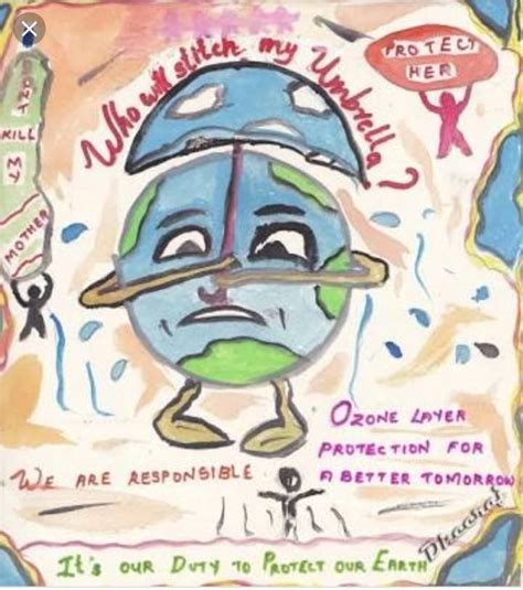 Ozone layer depletion posters on how to save this problem - Brainly.in