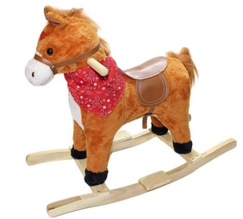 Wooden Rocking Horse for Kids | Horse Ride on for Kids,Size:76L x 38W x ...