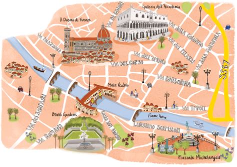 Florence City Map - commissioned by Future Plus for Page and Moy | Behance