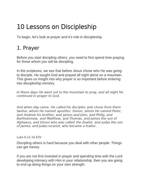 Discipleship Lessons 1 的图像结果