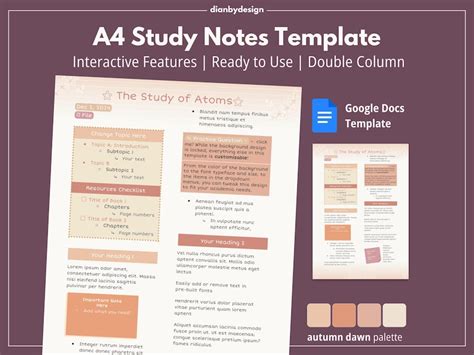 Image result for Notes Layout Template