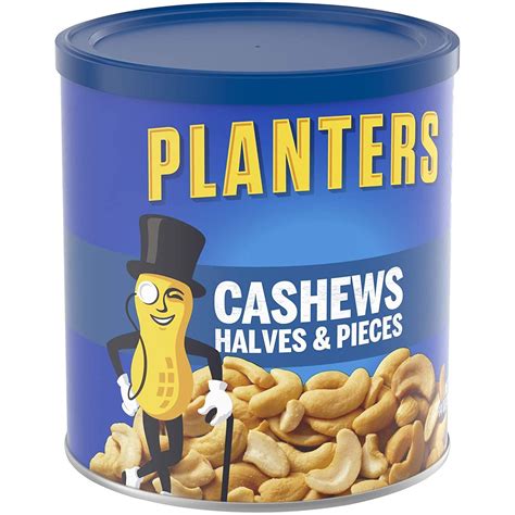 Planters Salted Cashew Halves & Pieces 14 oz Canister - 1 Pack | Buy ...