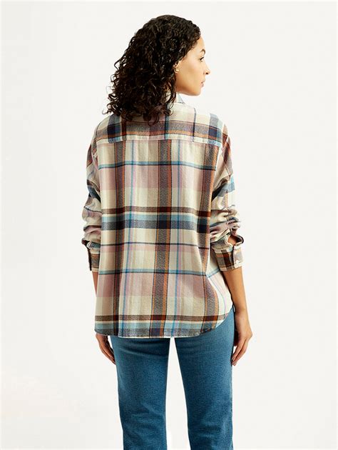 Women's Checkered Relaxed Fit Shirt – Levis India Store