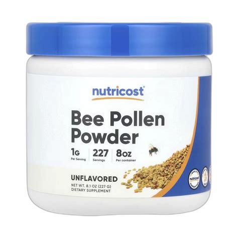 Nutricost, Bee Pollen Powder, Unflavored, 8.1 oz, 227 g – Maple Herbs