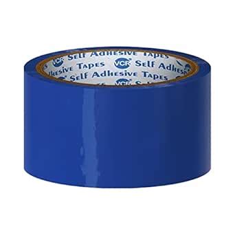 VCR Blue Color Tape - 50 Meters in Length - 48mm / 2" Width - 12 Rolls ...