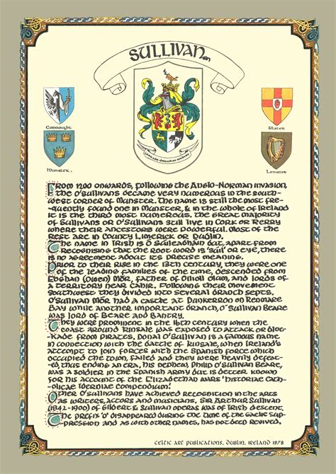 The Meaning Of The Sullivan Coat Of Arms at Lily Holtze blog