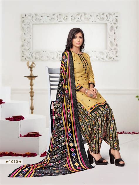RNX Rajna American Creap Chiffon Designer Dress material: Textilecatalog