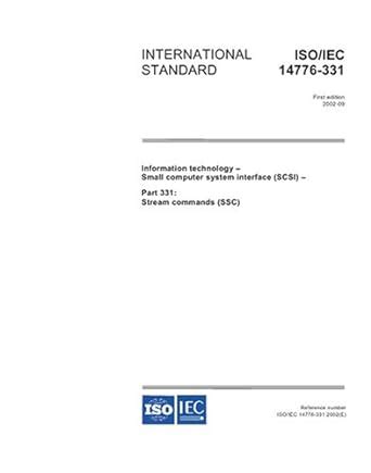 Buy ISO/IEC 14776-331:2002, Information technology - Small Computer ...