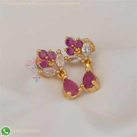Gold Plated Traditional Small Floral Ear Studs with Screw Back Lock ...