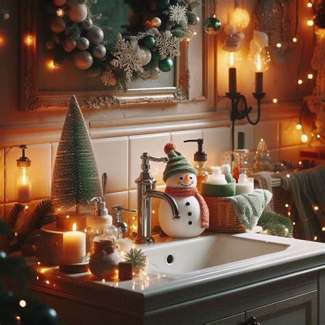 15 Christmas Bathroom Decor Ideas for Festive Cheer
