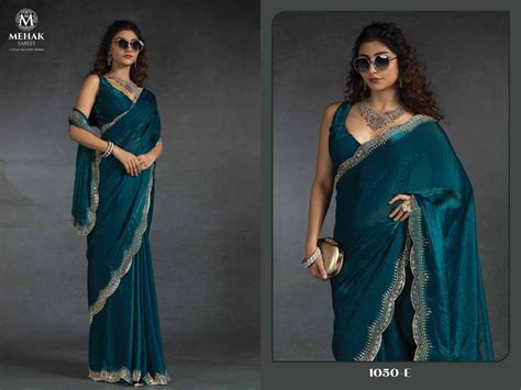 MEHAK 1050 COLOURS BY MEHAK SAREES 1050-A TO 1050-F SERIES INDIAN ...