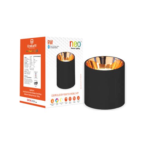 EcoEarth Neo Smart Bluetooth Cylindrical Deep COB Surface Light | Cyli