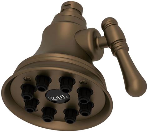 Rohl WI0123EB 4 Diameter Mantova Country Bath Style Showerhead 8 Jet ...