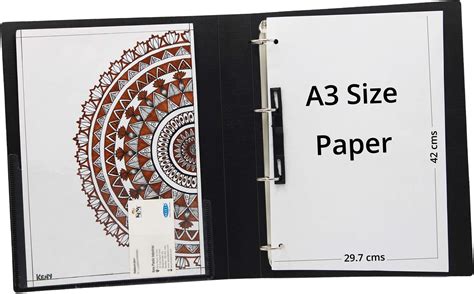 Jewett 4D Ring Binder File, A3 Size, Binder File, Multi Color (4-D Ring ...