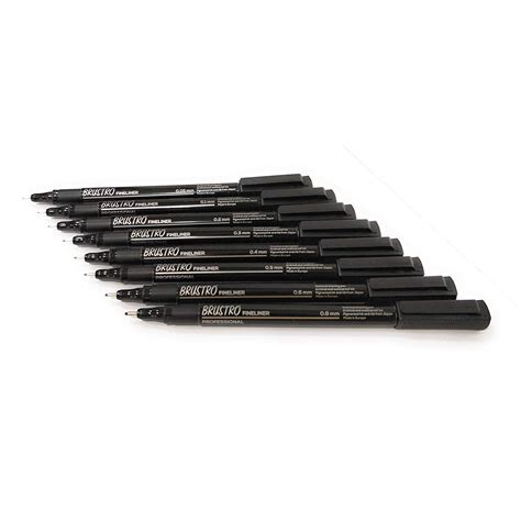 Brustro Fineliner Professional Set of 10 - SCOOBOO - BRUSTRO