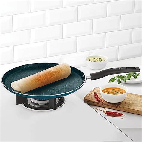 Buy Borosil ProChef Non-Stick Aluminum Flat Tawa 28 cm | Gas Stove ...