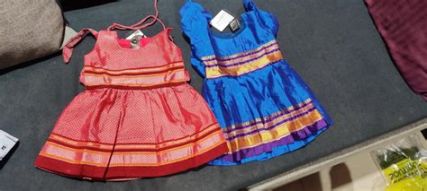 Amba Collection Boutique's Girl's Traditional Ethnic Wear Reshim Cotton ...