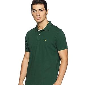 Allen Solly Men's Regular Fit Polo Shirt (AMKP317G04237_Green_S ...