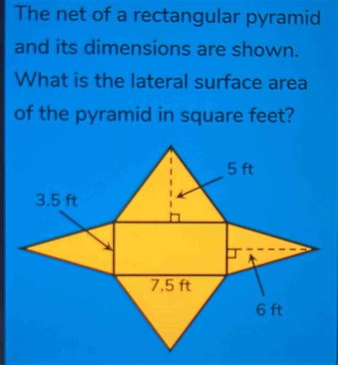 Net of Rectangular Pyramid 的图像结果