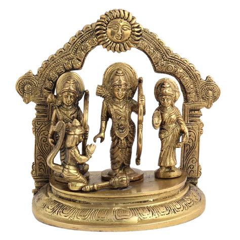 Lord Ram And Sita With Lakshman And Hanuman