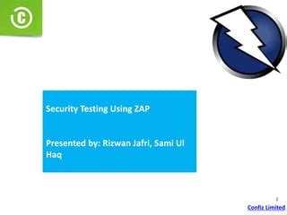 API Security Testing Using Zap 的图像结果