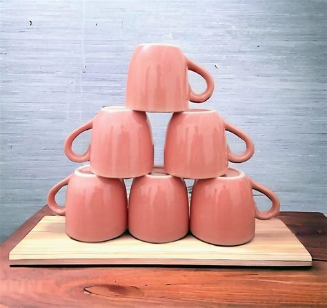 Buy Floura Milk Mugs AK01 Ceramic Coffee Mugs/Tea Cups Set of 6 Pieces ...