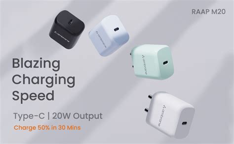 Ambrane 20W BoostedSpeed™ Type C Charger with PD Technology, Made in ...