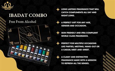 Buy Noorson Ibadat 10x6ml | Non-Alcoholic Attar Liquid Floral Perfume ...