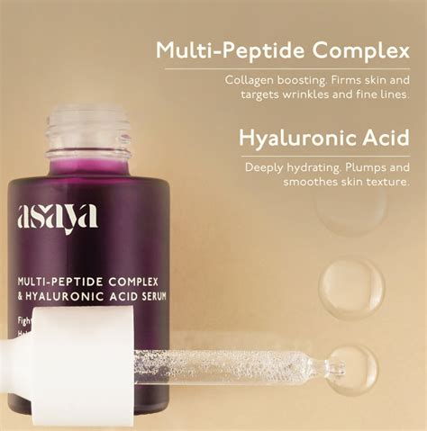 Multi Peptide Serum for Face with Hyaluronic Acid – World of Asaya