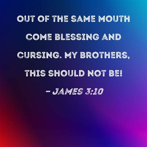 James 3:10 Kjv