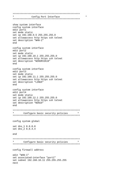 Image result for FortiGate CLI Commands