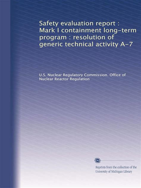 Safety evaluation report : Mark I containment long-term program ...