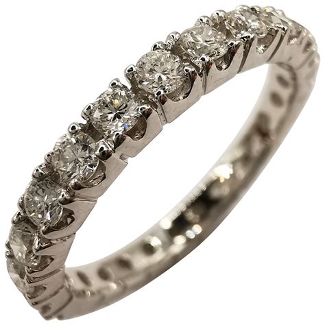 Cartier Diamond White Gold Eternity Ring at 1stDibs
